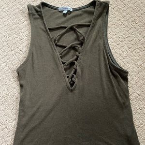 V neck tank top